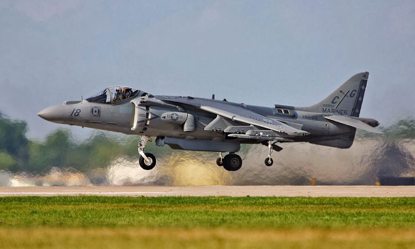 Harrier Landing
