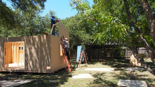 Installing roof