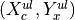 (X_c^{ul}, Y_x^{ul})