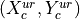 (X_c^{ur}, Y_c^{ur})
